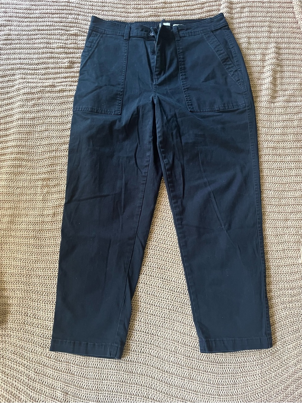 a new day Black Drawstring Chino Pants